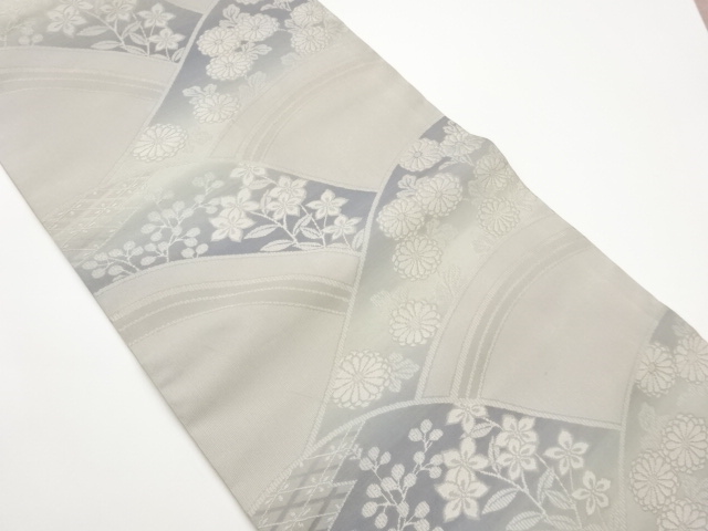 JAPANESE KIMONO / WAVE / AUTUMN GRASSES / WATER CHESTNUTS / WOVEN NAGO